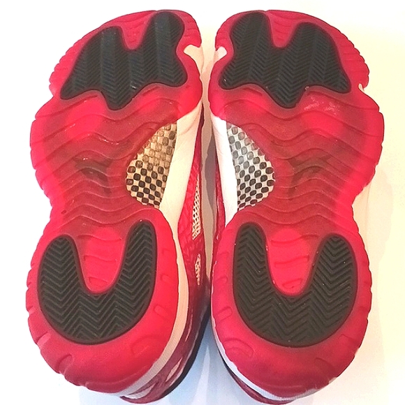 AIR Jordan Men's 11X1 Retro Low IE Gym Red/White Sneakers Size 10.5 - Picture 5 of 13